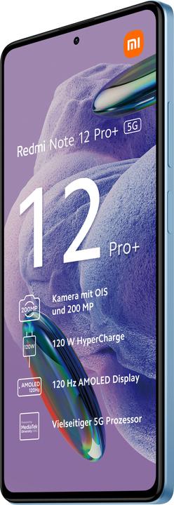 Produktbild Xiaomi Redmi Note 12 Pro+ (256 GB, Sky Blue, 6.67", Dual SIM, 200 Mpx, 5G)