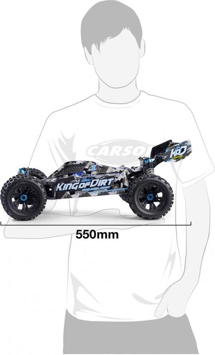 Produktbild Carson RC Sport King of Dirt Buggy 4S Brushless 1:8 RC Modellauto Elektro Buggy Allradantrieb (4WD) (RTR Ready-to-Run)