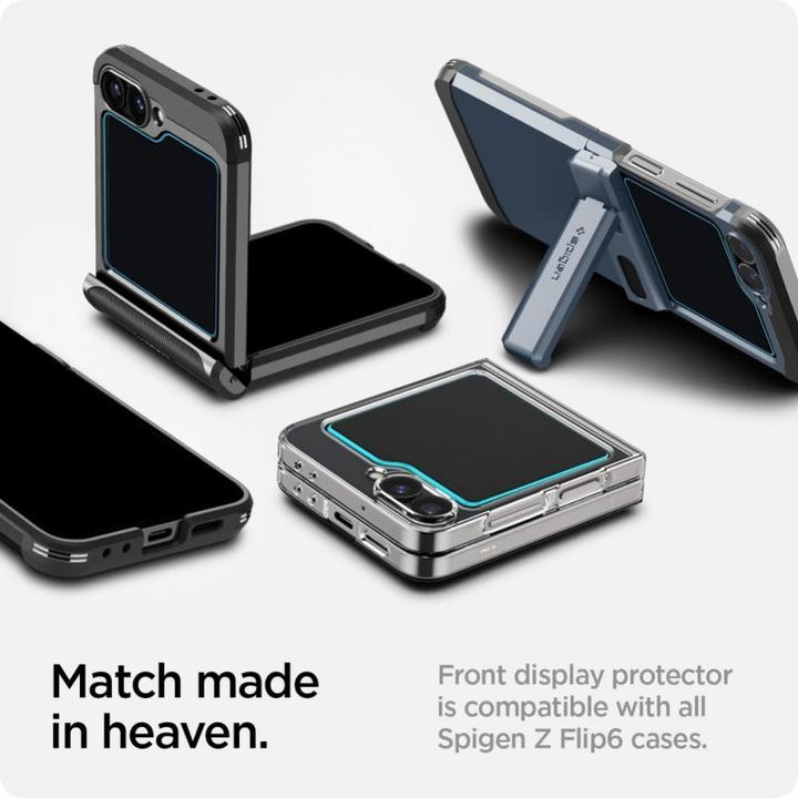 Image du produit Spigen EZ Fit Protecteur d'écran en verre trempé Clear Samsung Galaxy Z Flip 6 2-Pack (2 pièce(s), Samsung Galaxy Z Flip6)