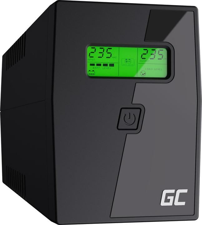 GreenCell Cell UPS02 Alimentation sans interruption (ASI) Line-Interactive 800 VA 2 sorties AC (800 VA, 480 W, Line-interactive Onduleur)