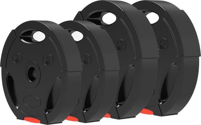 Image du produit Swisshandel24 4er-Set Hantelgewichte, 2 x 5 kg/7,5kg Gewichte, Hantelscheiben-Set, Schwarz (2 x 7,5 kg, 2 x 5 kg)