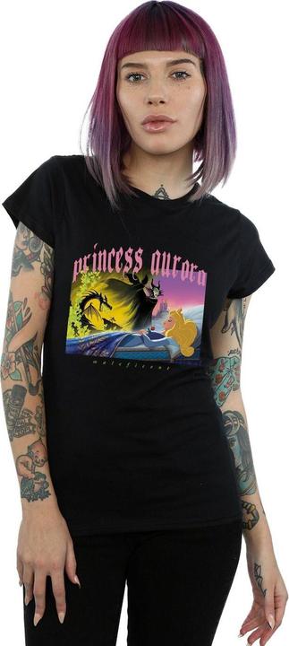 Actual product image Disney Womens/Ladies Sleeping Beauty And Maleficent Cotton T-Shirt (XXL)