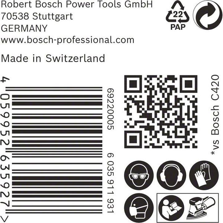 Produktbild Bosch Professional Zubehör EXPERT C470 Schleifpapier, 100 x 150 mm, G 80, 50 Stück (G80)