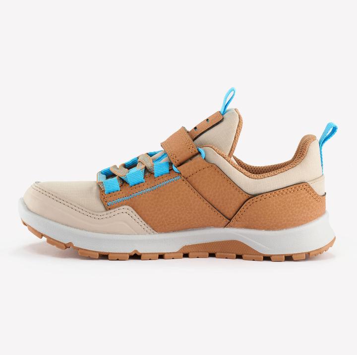 Produktbild Quechua Wanderschuhe Kinder Gr. 28–34 niedrig Klettverschluss Wandern - NH500 braun/blau (33)