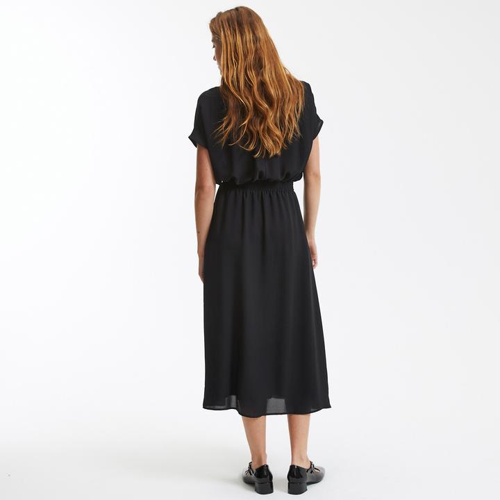 Actual product image La Redoute Collections Flared maxi dress with smocked waist (38)