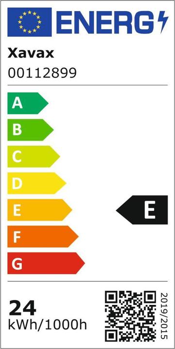 Energy Label Xavax Lamp (G13, 24 W, 2880 lm, 1 x, E)