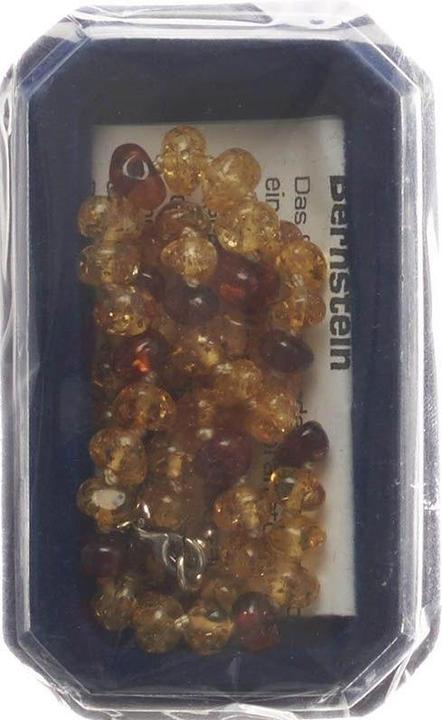 Produktbild Amberstyle Bernsteinkette 32cm citrin cognac Karabinerverschluss (1 Stk)