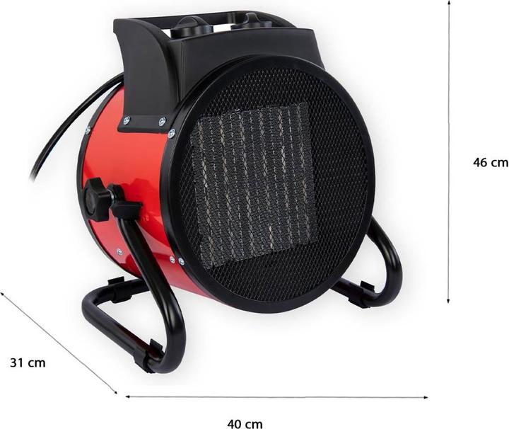 Image du produit Grafner Chauffage électrique Aérotherme de chantier 9000 watts 9kw 400V Chauffage radiant (9000 W)