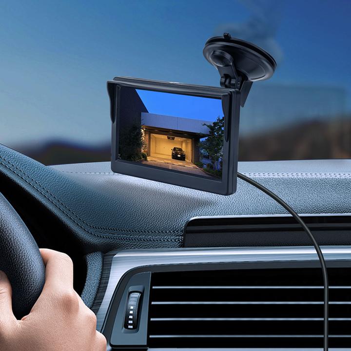 Produktbild Casativo Kabellose Funk-Rückfahrkamera, HD, AHD-Sensor, 5" Monitor, Nachtsicht