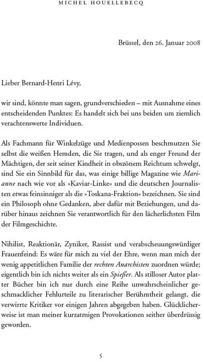 Produktbild Volksfeinde (Deutsch, Michel Houellebecq, Bernard-Henri Lévy, 2019)