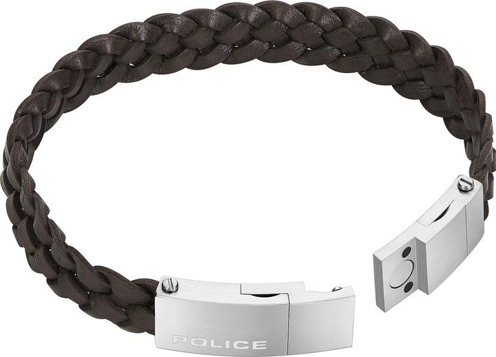 Produktbild Police Indy II Brown Armband (21 cm, Edelstahl, Leder)