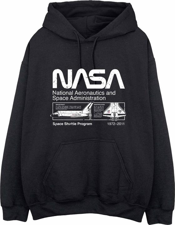 Actual product image Nasa Womens/Ladies Space Shuttle Hoodie (XXL)