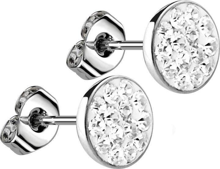 Immagine prodotto Star Piercing Orecchini a perno in argento con cristallo (Acciaio chirurgico 316L, senza ottone)