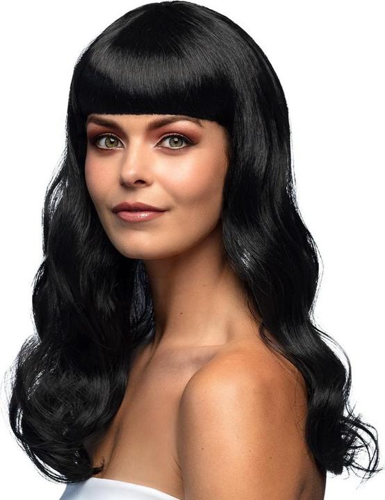 Actual product image Fasnacht Wig Party Chic black