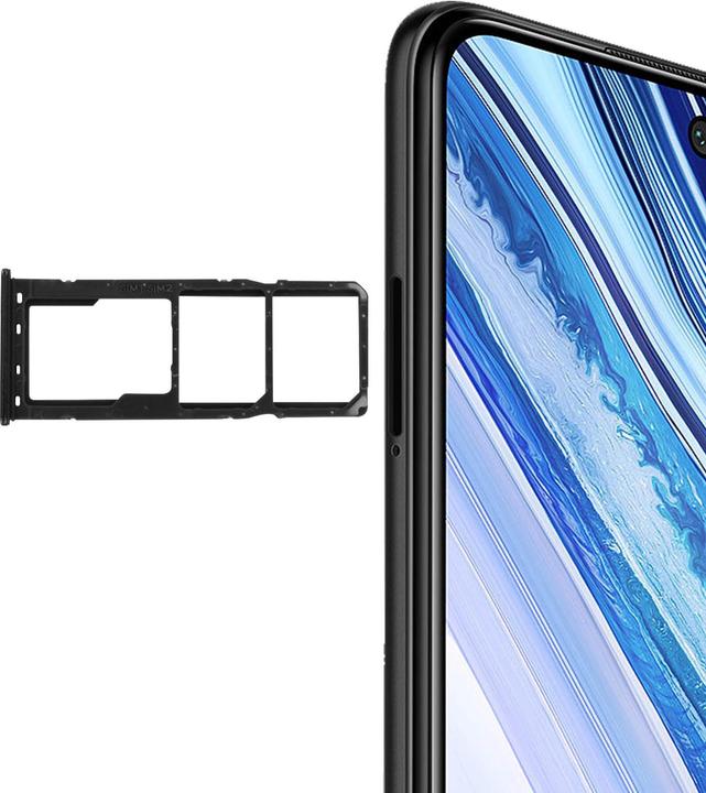 Immagine prodotto Clappio 2x SIM + 1x Micro-SD card holder spare part for Xiaomi Redmi Note 9 - Black (Porta SIM, Xiaomi Redmi Note 9)
