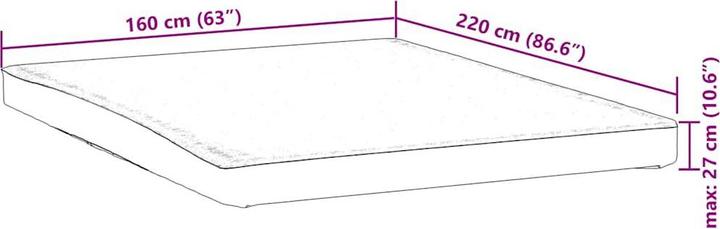 Image du produit VidaXL Protège-matelas Protège-matelas 160x220cm Imperméable à l'eau (160 x 220 cm)