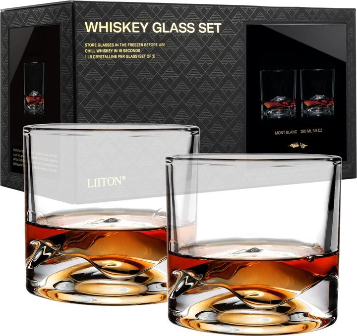 Actual product image Liiton Mt Blanc whiskey glasses set of 2 (2.80 dl, 2 x, Whisky glass)