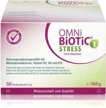 Produktbild Omni Biotic Stress mit B-Vitaminen (56 Stück, Pulver, 168 g)