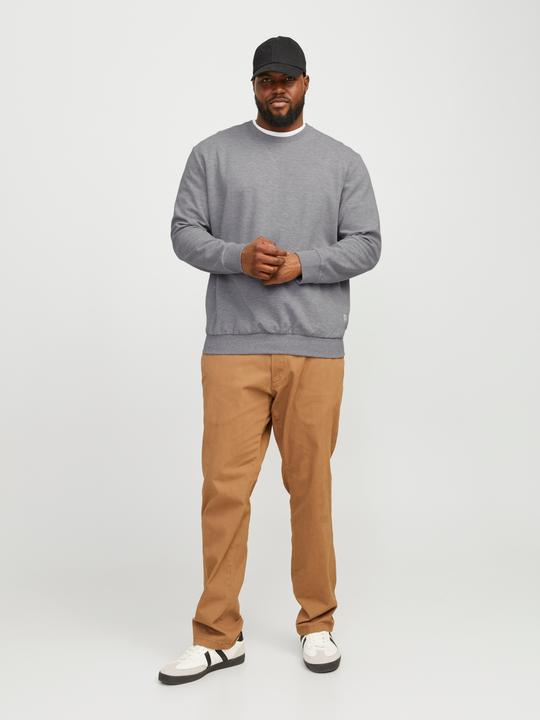 Produktbild Jack & Jones Plus Size Einfarbig Sweatshirt mit Rundhals Sweatshirt mit Rundhals (8XL)