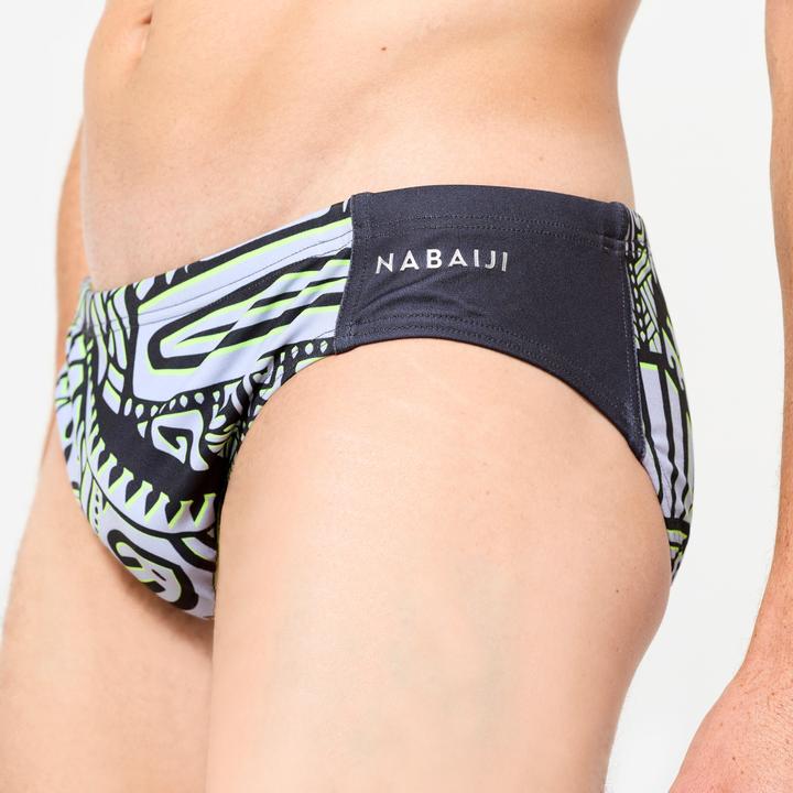 Produktbild Watko Badehose Slip Wasserball Herren - 500 Tiki grau (XL)