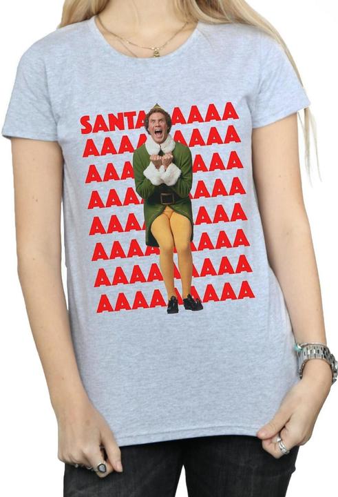 Immagine prodotto Elf Buddy Santa Scream Maglietta Ampia Donna (S)