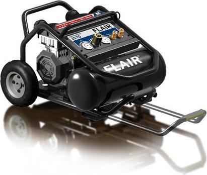 Actual product image Folke Larsen Flair 20/20 compressor 2,0hk - 230V, lydsvag, 210L/min, 20L tank, 10 bar, oliefri (20 l)