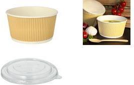 Actual product image Starpak Lid for soup tumbler R-PET round- (25 x)