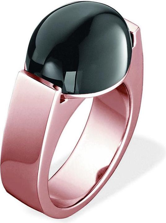 Actual product image Xen Ring with onyx rose gold plated polished (48)