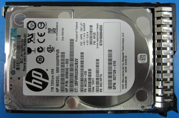 Image du produit HP Hewlett Packard 1TB double port SAS HDD 7200Rpm 653954-001, 2.5", 1000 GB, 7200 RPM (1 To, 2.5")