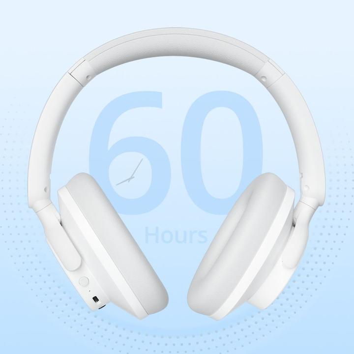 Immagine prodotto Tronsmart Sounfii Q20 ANC On-Ear Bluetooth 5.3 Wireless Headphones - White (ANC, 60 h, Cablato, Senza fili)