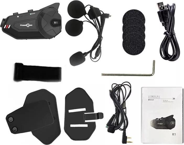 Produktbild FreedConn R1 PLUS E motorcycle intercom Black (ANC, 4 h, Kabellos)