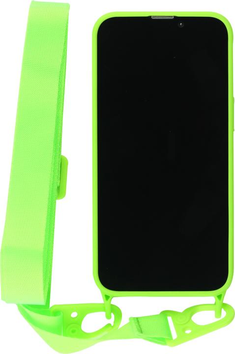 Image du produit PhoneLook Coque Silicone avec lanière et crochet vert clair (Apple iPhone 13 Pro Max)