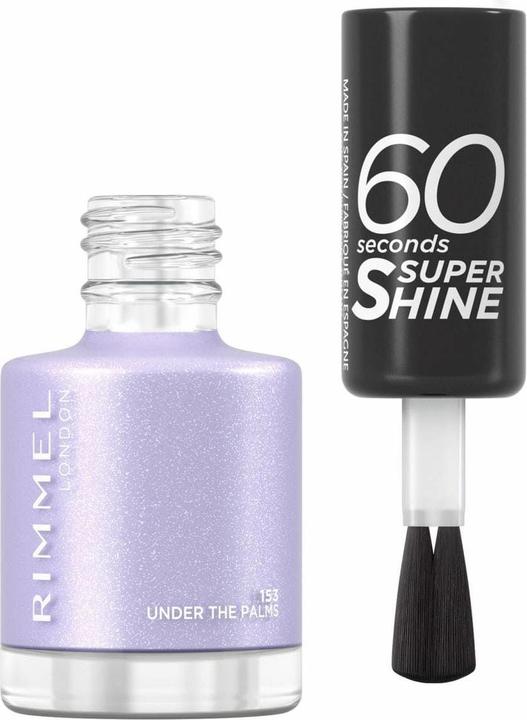Produktbild Rimmel London 60 Seconds Super Shine 153-Under The Palms 8ml (153, Farblack)