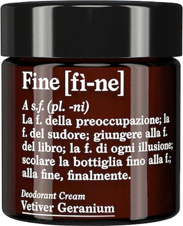 Actual product image [fì-ne] Vetiver Geranium - Deodorant Cream (Crème)