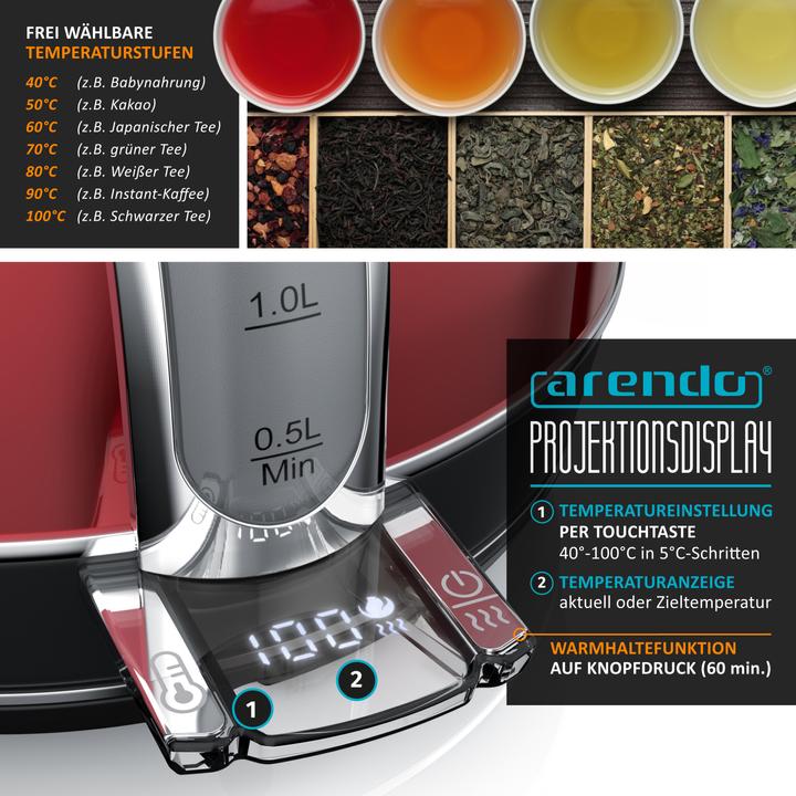 Actual product image Arendo Kettle (1.70 l)