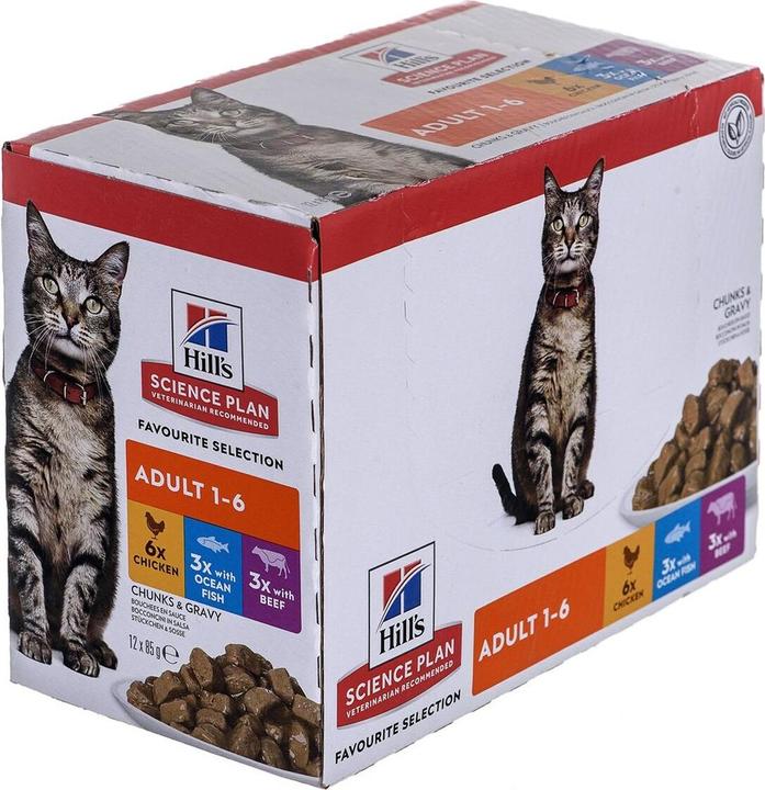Produktbild Hill's Science Plan Favourite Selection (Adult, 12 Stk., 85 g)