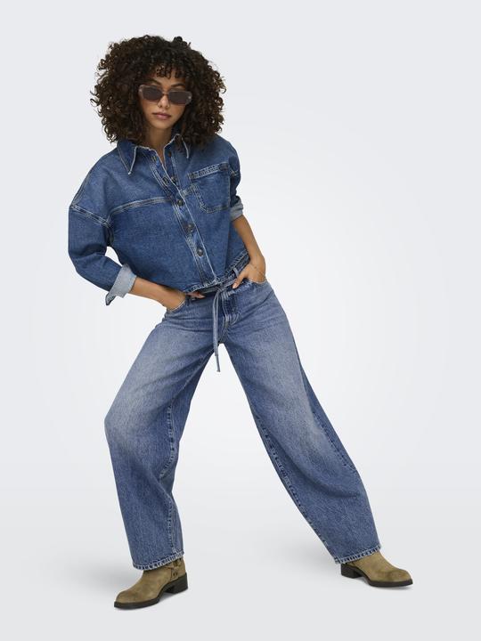 Immagine prodotto Only Jeans a vita media con taglio a palloncino e vestibilità dritta (25)