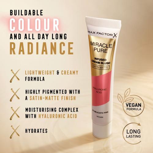 Actual product image Max Factor Miracle Pure Infused Cream Blush (05 Delicate Pink)