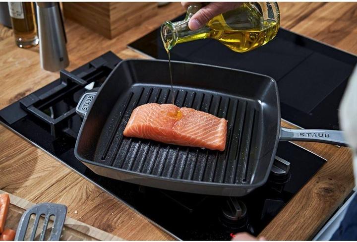 Produktbild Staub American Grillpfanne 30 cm, Graphit-Grau, Gusseisen (30 cm, Grillpfanne, Gusseisen)