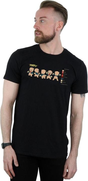Produktbild Looney Tunes Porky Pig Colour Code TShirt (XXL)