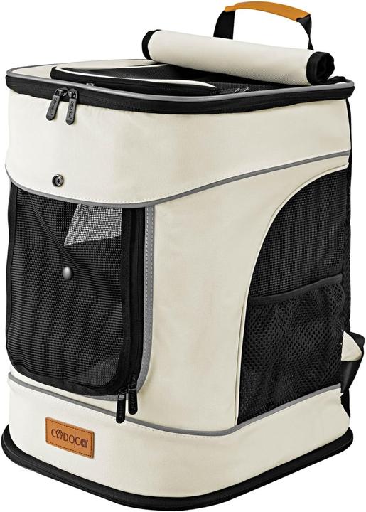 Cadoca Rucksack (Hund, Katze, Atmungsaktiv, Faltbar, Abschliessbar)