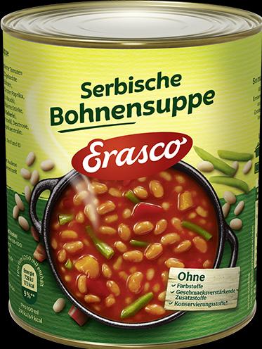 Image du produit Erasco Soupe de haricots serbes en boîte (750 ml)
