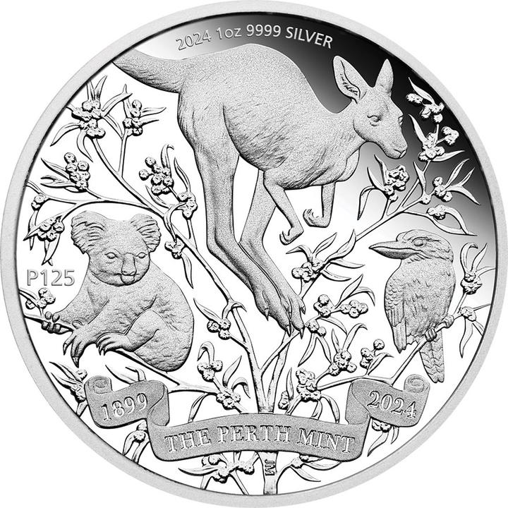 Produktbild The Perth Mint Silber 's 125th Anniversary 1 oz PP - 2024 (999.90, 2024)