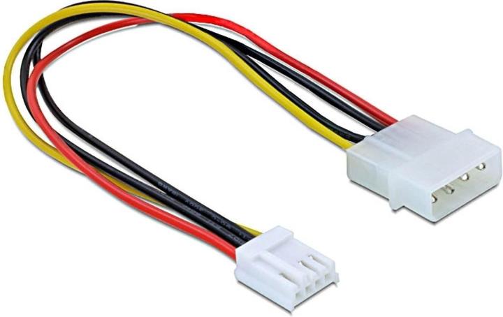 PowerGuard Molex 4-pin to floppy 4-pin power cable 20 cm adapter