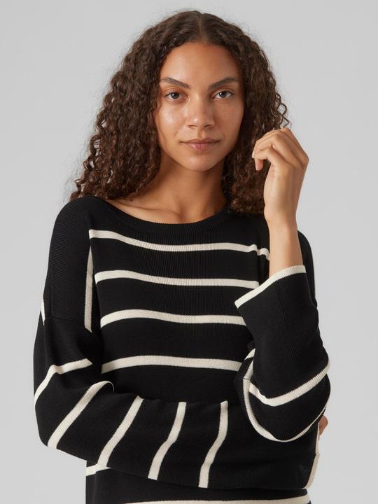 Actual product image Vero Moda Loose fit Round neck Ribbed cuffs Drop shoulder Midi dress Knitted dress (XS)