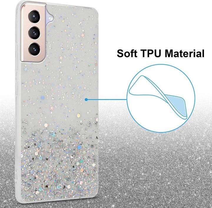 Image du produit Cadorabo Couverture TPU paillettes scintillantes (Samsung Galaxy S21+)