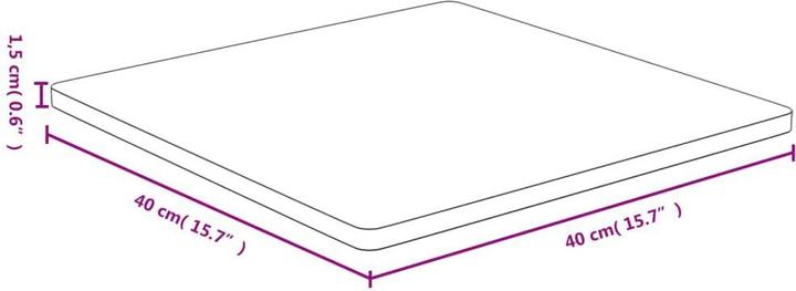 Immagine prodotto VidaXL Douglas (40 x 40 x 1,5 cm)