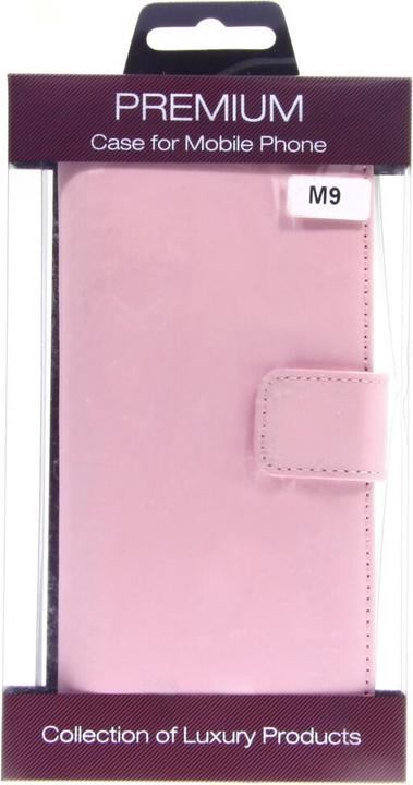 Actual product image OEM Slim Leather Book Case for HTC M9 - pink 4250710561469 (HTC One M9, HTC One M9s)
