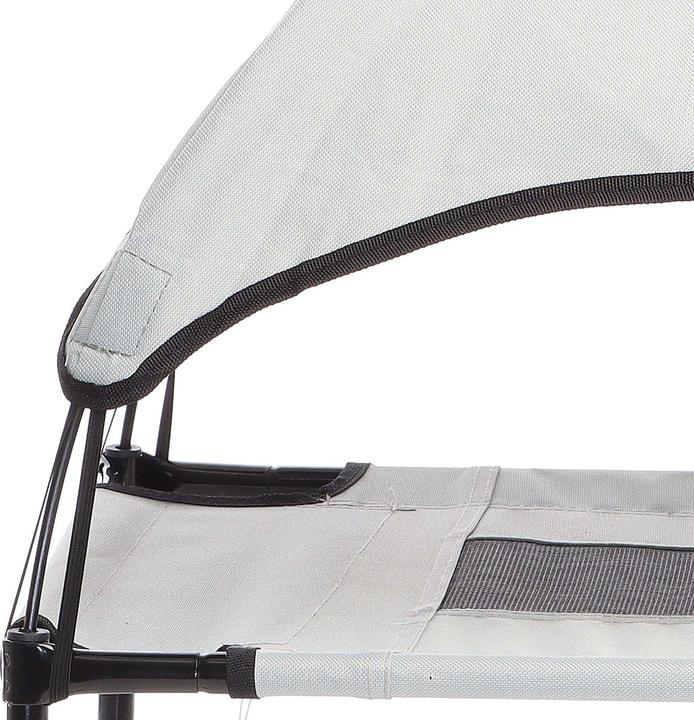 Immagine prodotto Wiltec Letto portatile per animali domestici Relax Letto per cani a baldacchino L Grigio (Cane)