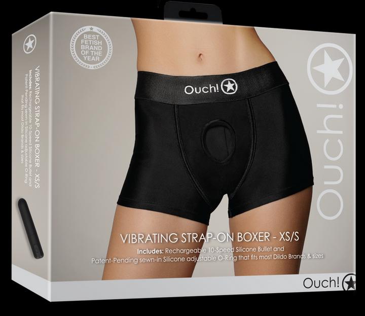 Productafbeelding Ouch! Vibrerende Strap-on Boxer - XS/S
